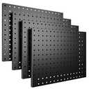 Spampur Peg Board, 4 Pack Metal Pegboard Panels Black Pegboards Wall Organizer, Tools Pegboard Storage System for Workbench, Garage Tool Storage, Office Organization, Wall Home, Craft Room: Amazon.com: Tools & Home Improvement