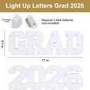 2026 Graduation Decorations- Light Up Letters "GRAD 2026" Class of 2026 Graduation Party Decorations Sign-Ornaments for Class of 2026 Preschool High School College Table Centerpieces Decor Party Supplies