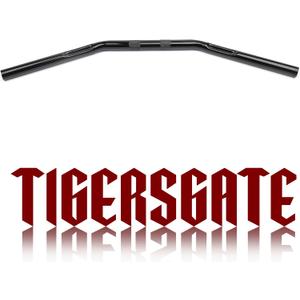 1 inch Black Dimpled Simple Fat Drag Bars Compatible with Bobber Brat Cafe Chopper Custom Motorcycles 2007-up Sportster XL Models