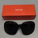 miyya Bug Eye Oversized Polarized Sunglasses Womens, Trendy Retro Sun Glasses for Women 2025, Oversized UV Protection Shades (Black/Black)