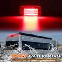 1PCS Red LED Cab Roof Lights for 2014-2023 Dodge Ram ProMaster 1500 2500 3500 Truck Van Clearance Marker Running Lamp Three Rows Red Lens