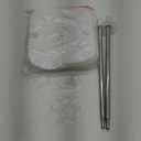 RUBFAC Balloon Column Stand Kit, Set of 2, 6.6ft Height Adjustable Column Kit, Metal Telescopic Pillar Balloon Stand, Birthday Party, Graduation, Wedding Christmas Decorations, White and Silver