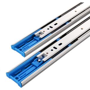 10 Pairs 16 Inch 3-Section Full Extension Soft Close Drawer Slides,110 LB Capacity Side Mount Slow Close Ball Bearing Metal Cabinet Drawer Hardware Slide