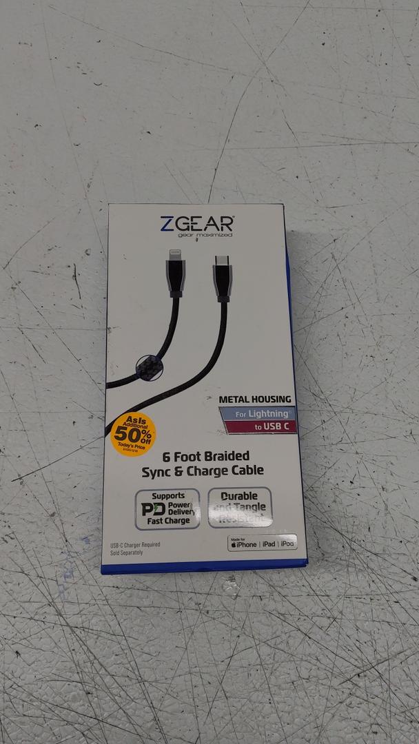 ZGear 6 Foot Braided Sync & Charge Cable