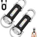 2PCS Rechargeable Keychain Flashlights,1200 Lumens EDC Mini Flashlights，Portable Rechargeable Bright Keychain Flashlight，Compatible with Phone Charger,7 Lighting Modes for Camping