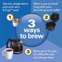 Hamilton Beach FlexBrew Trio 2-Way Coffee Maker, Compatible with K-Cup Pods or Grounds, Combo, Single Serve & Full 12c Pot, Black - Fast Brewing (49902)