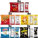 Frito-Lay Classic Mix Variety Pack, Single Serve Snack Bags (Pack of 21)