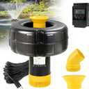 Pond Fountain Aerator, 1HP 15000 GPH Floating Aerating Fountain Pump with Timer & 100FT Cord, Jet System for Small to Large Ponds & Lakes