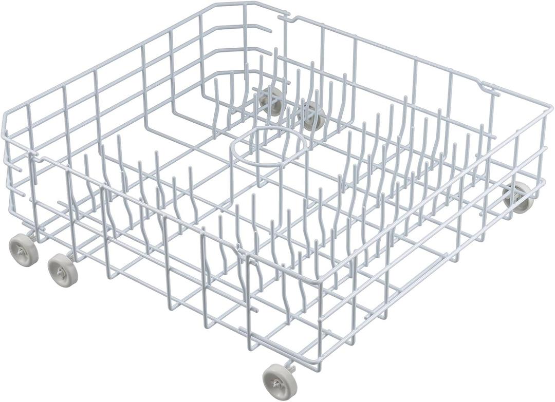 Allstare WD28X31819 WD28X10284 Dishwasher Lower Rack Replacement Parts for GE Dishwasher Parts Lower Dishrack Assembly with Wheels ADW1100N10WW GSD2100V55BB GE Dishwasher Bottom Rack, 22.2" x 20.6" x 7.2 GE WD28X31819
