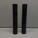 2pcs 1in Round Acetal Copolymer Rods - Standard Tolerance 12-Inch Length Opaque Black Acetal Copolymer Rods Meets ASTM D6778 Specifications Perfect for Non-Marring Fixtures (1" x 12", 2)