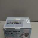 Cambom 5 in 1 Rotary Cheese Grater Hand Crank Cheese Shredder for Fresh Cheese, Vegetable, Nuts,Non-slip Suction Base, Five Blades, White