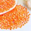 3000PCS 3mm Resin Flatback Rhinestone, Orange AB Flatback Jelly Resin Rhinestones for Mugs, Bottles, Tumblers, Craft Decoration, Loose Bling Glitter Diamond Stone