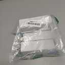 4Pcs Green Glossy Ceramic Pulls Handle Cabinet Pulls, Arch Shaped Dresser Knobs 3" Hole Center Small Cute Kitchen Cabinet Pull Handles for Bedroom