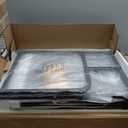 Large Printer Stand with Adjustable Storage Shelf, 3 Tier Printer Cart with Wheels for Home Office Organization, Rolling Table Stand for Heat Press Mini Fridge, Industrial Style (Rustic Brown)