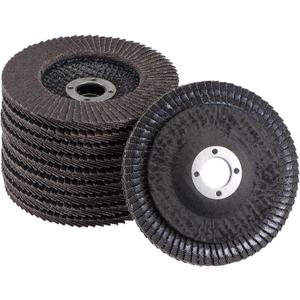 uxcell 4 Inch Flap Disc 120 Grit Sanding Grinding Wheels Silicon Carbide Abrasive Fiber Mesh Cover 10pcs