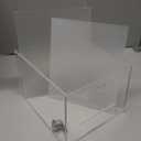 Youeon Large Acrylic Donation Box with Lock, 6.7 x 5 x 16 in Clear Suggestion Box with Slot and Lock, Ballot Tin with Sign Holder for Tip, Comment, Voting, Charity, Fundraising