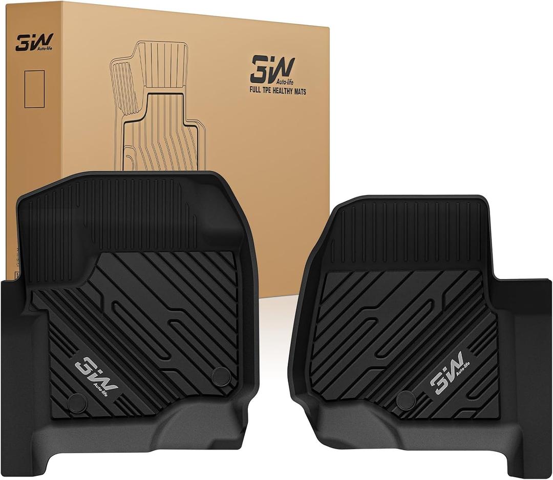 3W Floor Mats for 2017-2026 2027 Ford F250 F350 F450 F550 SuperDuty CrewCab