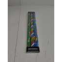 CAMKUZON Christmas Foil Wrapping Paper with Cut Lines on Reverse 3 Rolls Pack - Dancing Santa Claus, Colorful Stripes and Assorted Christmas Characters - Holiday Wrapping Paper Bundle, 24 Inch X 144