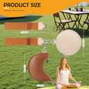 2 x Dual Pouch Wristlet Keychain Wallet Double keychain wallets Mini Pouch Coin Purse Women Coin Detachable Wrist Zip Bag (Pinkg&Brown)