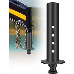 Fifth Wheel to Gooseneck Hitch Adapter with 4" Round Tube 2" 30,000 lbs Load Capacity, Gooseneck Adapter Attaches to 5th Wheel, Fit for Campers, Trailers, Tractors, Semi-Tractor