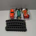 Kids Train Set, Christmas Train Set for Under The Trees, Electric Train Toys for Boys Girls with Steam Locomotive, Passenger Cars, Cargo Cars, Sounds & Lights, for 3 4 5 6 7 8+ Years O