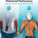 Retekess TT120 Swim Coach Communicator, IP68 Waterproof Swimming Headphones, Bone Conduction, 120M, Wireless Underwater Communication Unit for Swim Club, Swimming Coaching (1 Transmitter 5 Receivers)