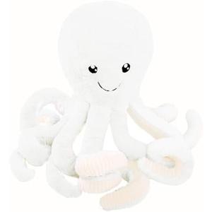 DENTRUN Octopus Stuffed Animals, Giant Octopus Plush Doll Play Toys for Kids Girls Boys Adults Birthday Xmas Halloween Present Stuffed Sea Animals Plushie, 24 Inches, White