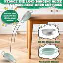 Stainless Steel Baby Bowls, 8.5fl Oz Kids Bowl with Anti-scald Removable Silicone Shell, BPA Free Baby Feeding Bowls with Fork Spoon for Snacks, Ice Cream, Cereal, Soup, Fruit (4 Colors)