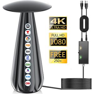 5000+ Miles Range TV Antenna Indoor, 2026 Digital Antenna for Smart TV, HDTV Antenna for Local Channels with Signal Amplifier, Supports 4k 8k 1080p All TVs -38ft Coax Cable