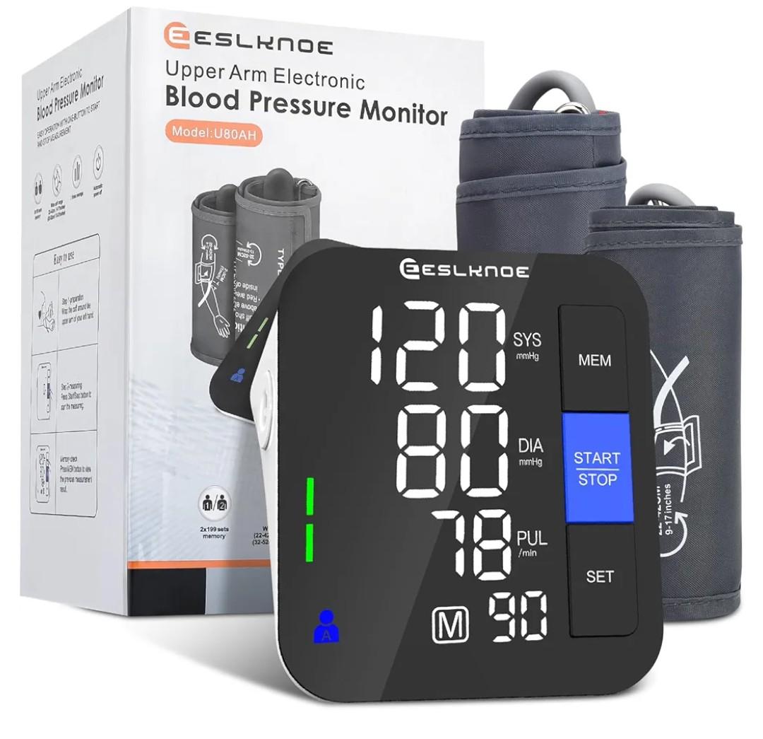 Blood Pressure Monitors for Home Use, 8-17'' & 12-21'' XL Cuff Blood Pressure Monitor, Upper Arm Blood Pressure Machine with 2×199 Sets & 6'' Large Backlit LED Display (2 Cuffs)