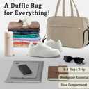 U+U Gym Bag for Women, Duffle Bag with Shoe Compartment Travel Carry on Weekender Bag, Personal Item Travel Bag for Overnight, Water Resistant