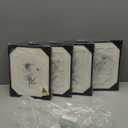 Framed Black and White Botanical Wall Art for Bathroom, Farmhouse Floral Plant Artwork for Bathroom Walls, 4 Piece Minimalist Vintage Picture Prints for Bedroom Kitchen Living Room Wall Decor, 8x10 In