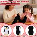 JoycuFF Easter Basket Stuffers Gifts for Mom, Handmade Crochet Mini Penguin Gifts for Mom, Birthday Gift for Mama Mother, Funny