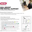 Genie 6072H-O Residential Wall Mounted Garage Door Opener, Black