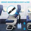Airplane Footrest Made with Premium Memory Foam - Airplane Travel Foot Hammock, No Clashing Foot Hammock & Portable Plane Leg Rest, Provides Relaxation and Comfortable for Long Flight