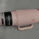 Hydro Flask Travel Tumbler with Handle, Lid - Insulated Stainless Steel in 40 Oz Tonal Trillium Pink