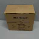 Bird Feeder for Outdoors Hanging,Green Hanging Wild Bird Feeders with S Hook for Blue Bird, Cardinals, Finches,Wild Birds Seed Feeder, As Gift for Bird Lovers