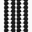 CHuangQi 20pcs Mouse Ears Headband, Solid Black