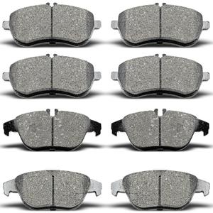 evkingauto D1340 D1341 8pcs Front Rear Ceramic Brake Pads Sets Fit For 2012-2015 For Mercedes-Benz C250, 2008-2012 For Mercedes-Benz C300