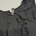 Womens Summer Sleeveless Tops Tie Front Square Neck Tank Top Loose Casual Babydoll Flowy Shirts, L