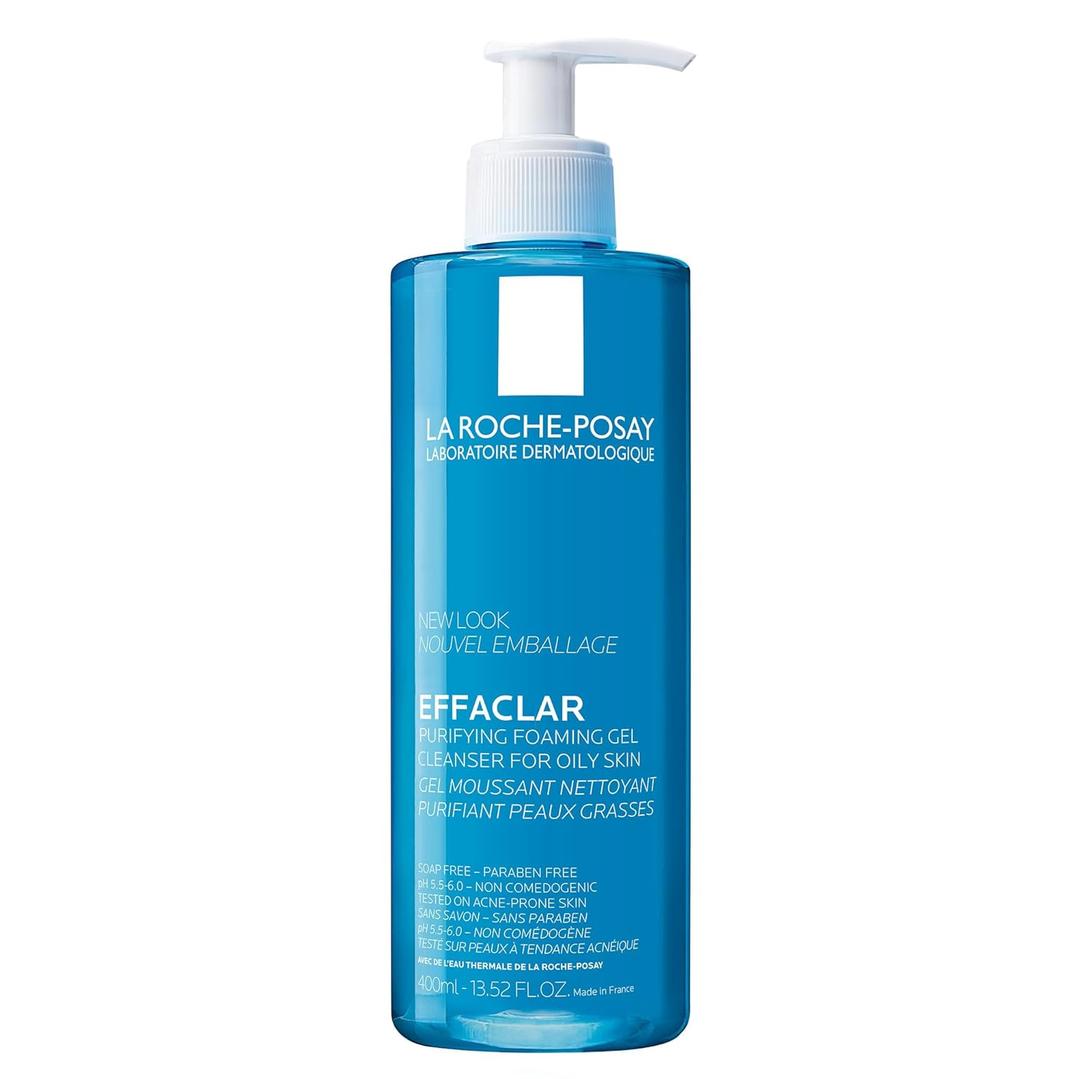 La Roche-Posay Effaclar Purifying Foaming Gel Cleanser for Oily Skin, With Zinc Pidolate To Remove Excess Oil & Shine, Alcohol Free & Oil Free, Sensitive Skin Tested