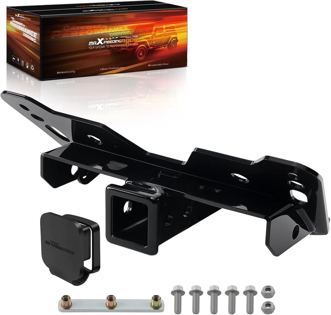 maXpeedingrods Front Lower Receiver Hitch Plow Mount, 2 Inch Receiver, Towing Hitch for Polaris Ranger 400 500 570 800 900 Mid-Size & Full-Size 2009-2022