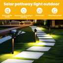 SOTTLOT Solar Pathway Lights, Dimmable Metal Solar Landscape Path Lights IP65, 3000K Solars Walkway Light for Outside, Garden Yard Patio Path Lawn Decor, 2pcs