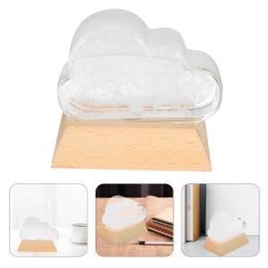 Weather, Glass Weather Station, Barometer Bottle with Wood Base for Home and Office Decoration Birthday Thanksgiving and Christmas