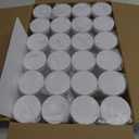 8 OZ Plastic Jars, 48 Pcs Clear Plastic Jars with Lids Stackable Leakproof Storage Containers Jar Clear Empty Slime Containers with White Lids for Kitchen and Household Food Storage