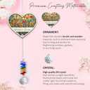 Suncatcher Ornament - Grandma's Garden Birthday Gift for Grandma - Unique Hanging Decor Item for Grandmother - Crystal Suncatcher Ornament for Window Rainbow Maker