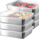 Stainless Steel Lunch Box 6-Pack with Free Seal, Leakproof, Lid Food Container, Reusable Food Storage Container for Travel and Work, Dishwasher Safe, Freezer Safe