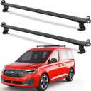 FengYu Van Ladder Roof Rack Compatible with Ford Transit Connect 2014-2025(Not for Transit), Steel Ladder Rack for Cargo Van, 2 Crossbars 47'', Ladder Rack Luggage Cargo Rack Crossbars Accessories