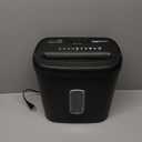 Amazon Basics 8-Sheet Cross Cut Paper Shredder and Credit Card Shredder - Black (8 Sheet - Black)