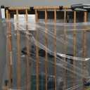 Babelio Baby Gate for Stairs & Doorways, 26-43" W 28" H No Bottom Bar| Easy Installation| One-Handed Operation| Auto-Close| Hardware Mount (Drill Needed) Safety Dog/Pet Gate (Brown Wood Pattern)